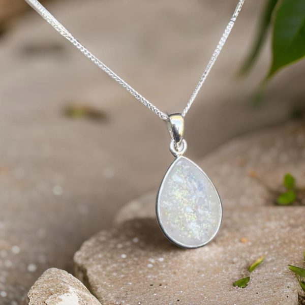 Breastmilk Teardrop Necklace from Lasting Memories