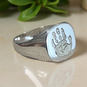 Hand Engraved Signet Ring
