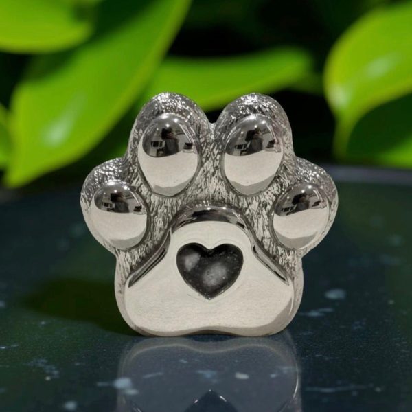 Stainless Steel Paw Print Ornament from Lasting Memories