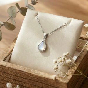 Stainless Steel Tear Drop Necklace