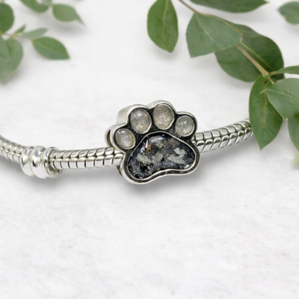 Paw Print Bracelet Charm from Lasting Memories