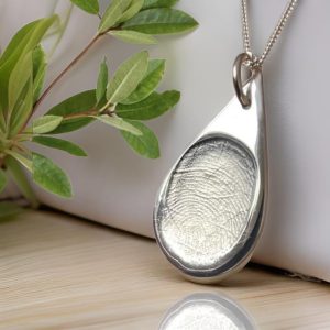 Touch the Silver Treardrop Necklaces