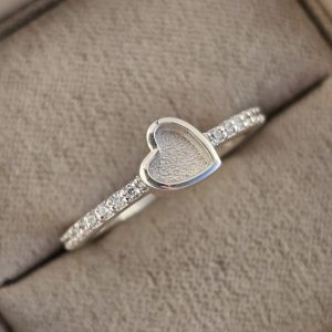 Heart with CZ band
