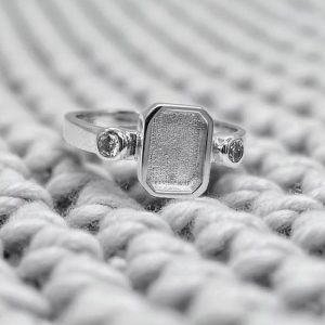 ** New Design **  Double Gem Emerald Ring