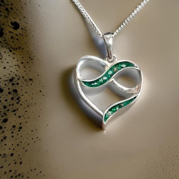 Infinity Heart Pendant Necklace from Lasting Memories