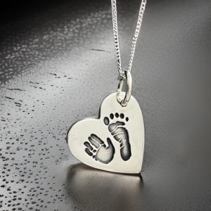 Hand and Foot Print Necklace