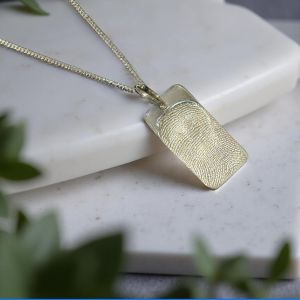 Touch the Silver Dog Tag Necklaces