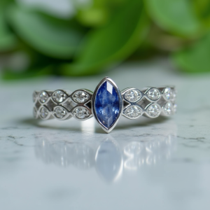 Double Marquise CZ Band Ring