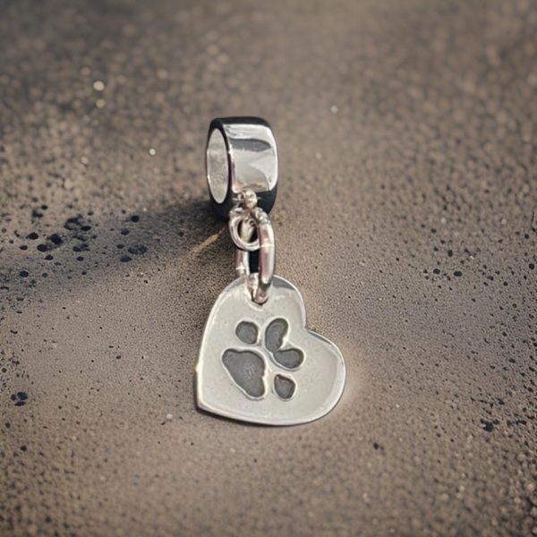 Paw Print Bracelet Charms from Lasting Memories
