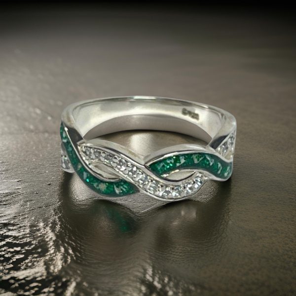 Double Wave Band Ring from Lasting Memories
