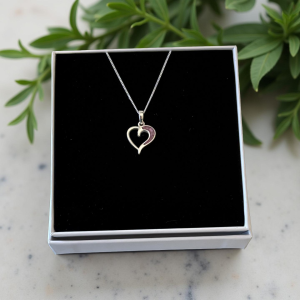 Hollow Heart Pendant Necklace