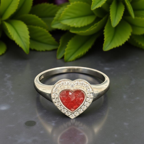 Halo Heart Ring from Lasting Memories