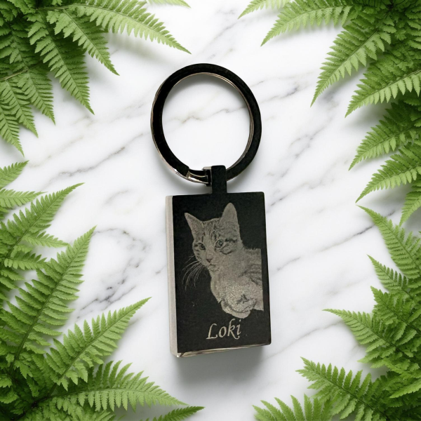 Personalised Rectangle Keyring 2 from Lasting Memories