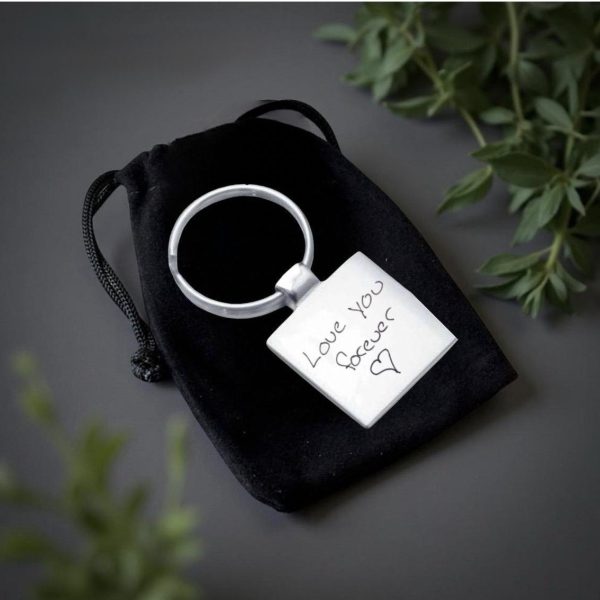 Personalised Square Keyring from Lasting Memories