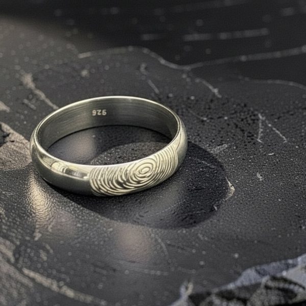 Hand Engraved 5MM Rounded Band Ring from Lasting Memories
