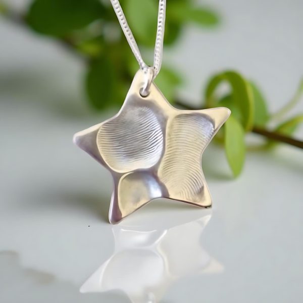 Touch the Silver Star Necklace Extra from Lasting Memories