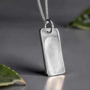 Touch the Silver Dog Tag Necklace