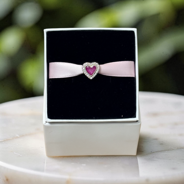 Cz Heart Bracelet Charm from Lasting Memories