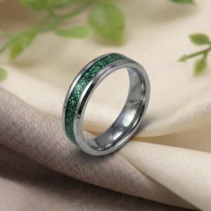 Unisex Titanium Channel Ring