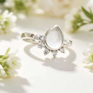 Treardrop Glow Memorial Ring
