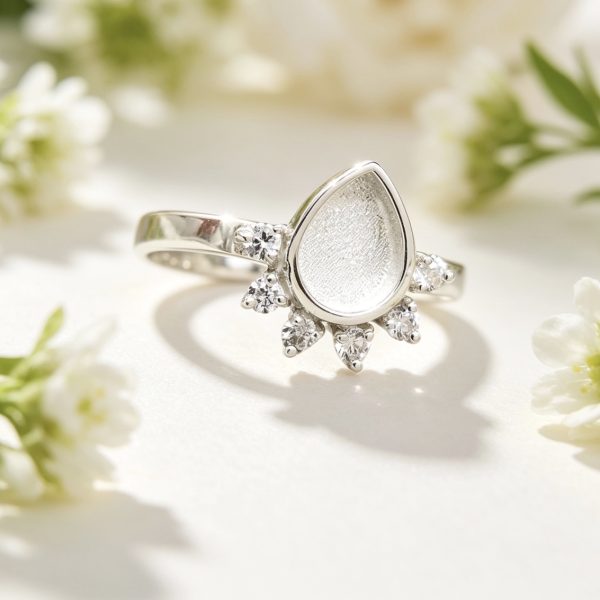 Treardrop Glow Memorial Ring