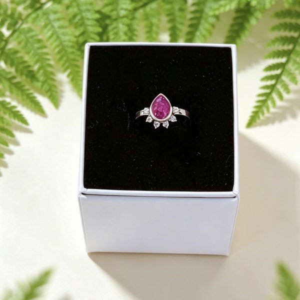 Treardrop Glow Memorial Ring