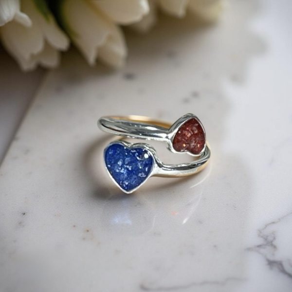 Adjustable Heart Memorial Ring