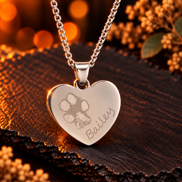 ADDR Stainless Steel Heart Necklace