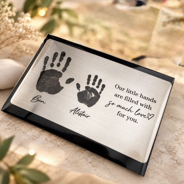 Forever with me - Personalised Handprint Wallet Keepsake