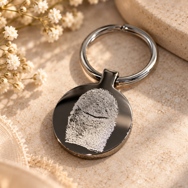 Personalised Round Keyring