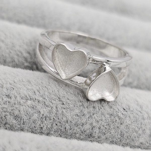 Forever Connected Double Heart Ring